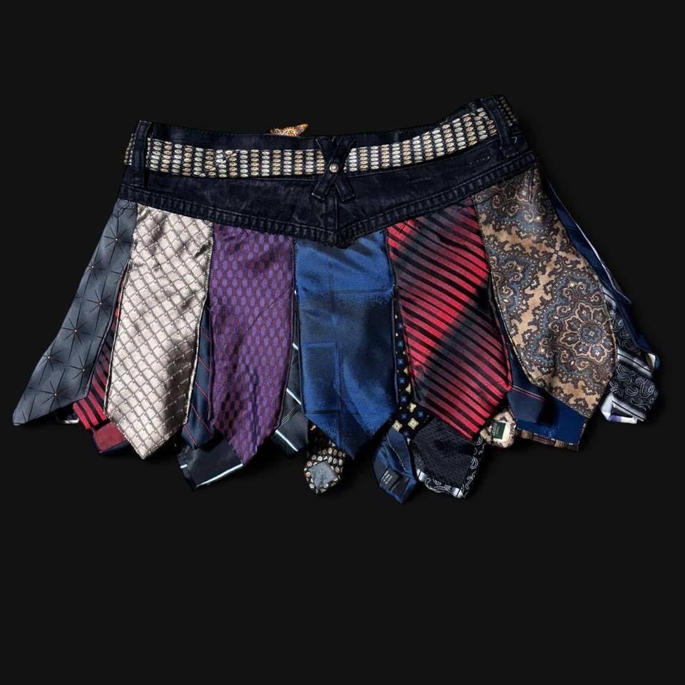 reworked tie skirt