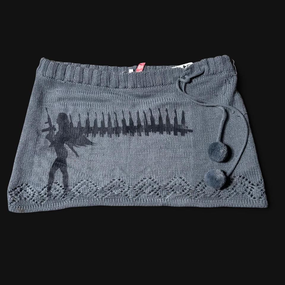 mini pom pom girls w guns skirt