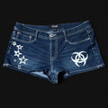 low rise y2k style shorts
