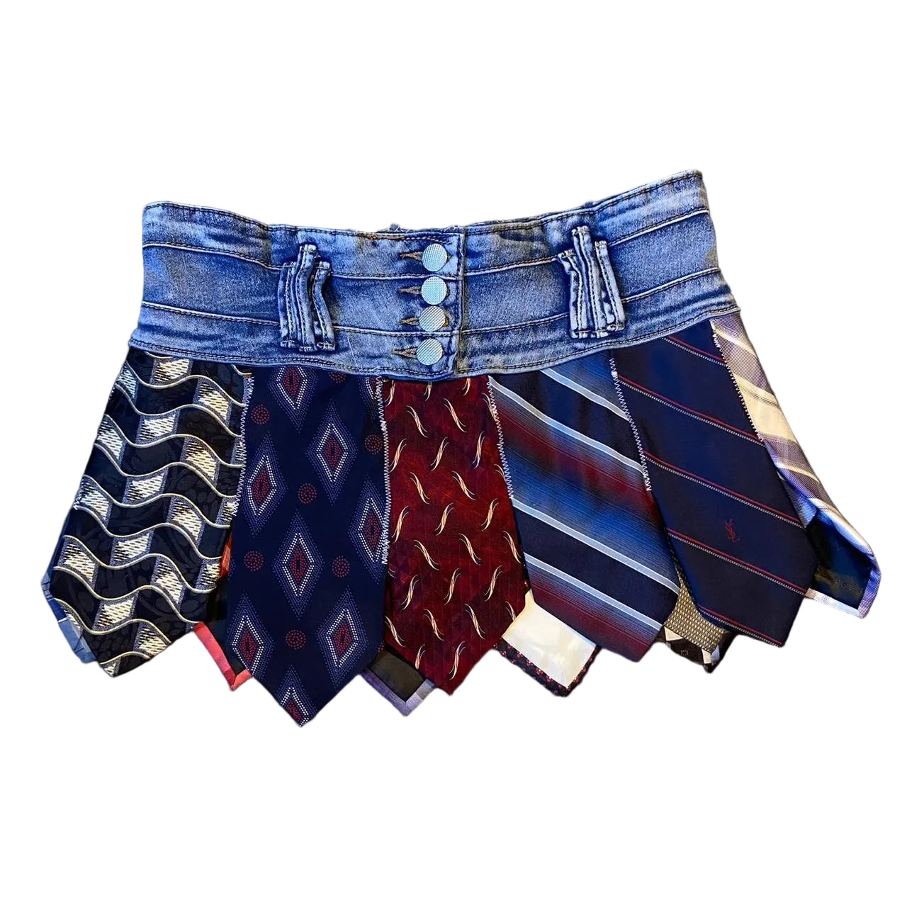 Tie Mini Skirt