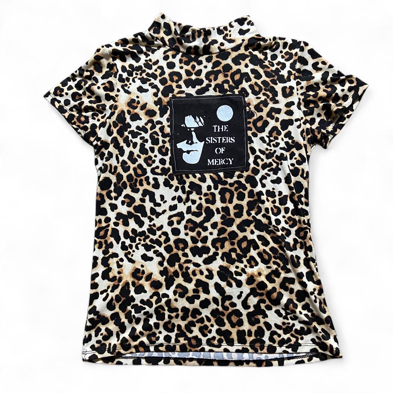 the sisters of mercy cheetah print t shirt