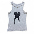 punk grommet tooth painted tank 🦷