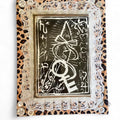 decorated frame with art print made by me 🐾