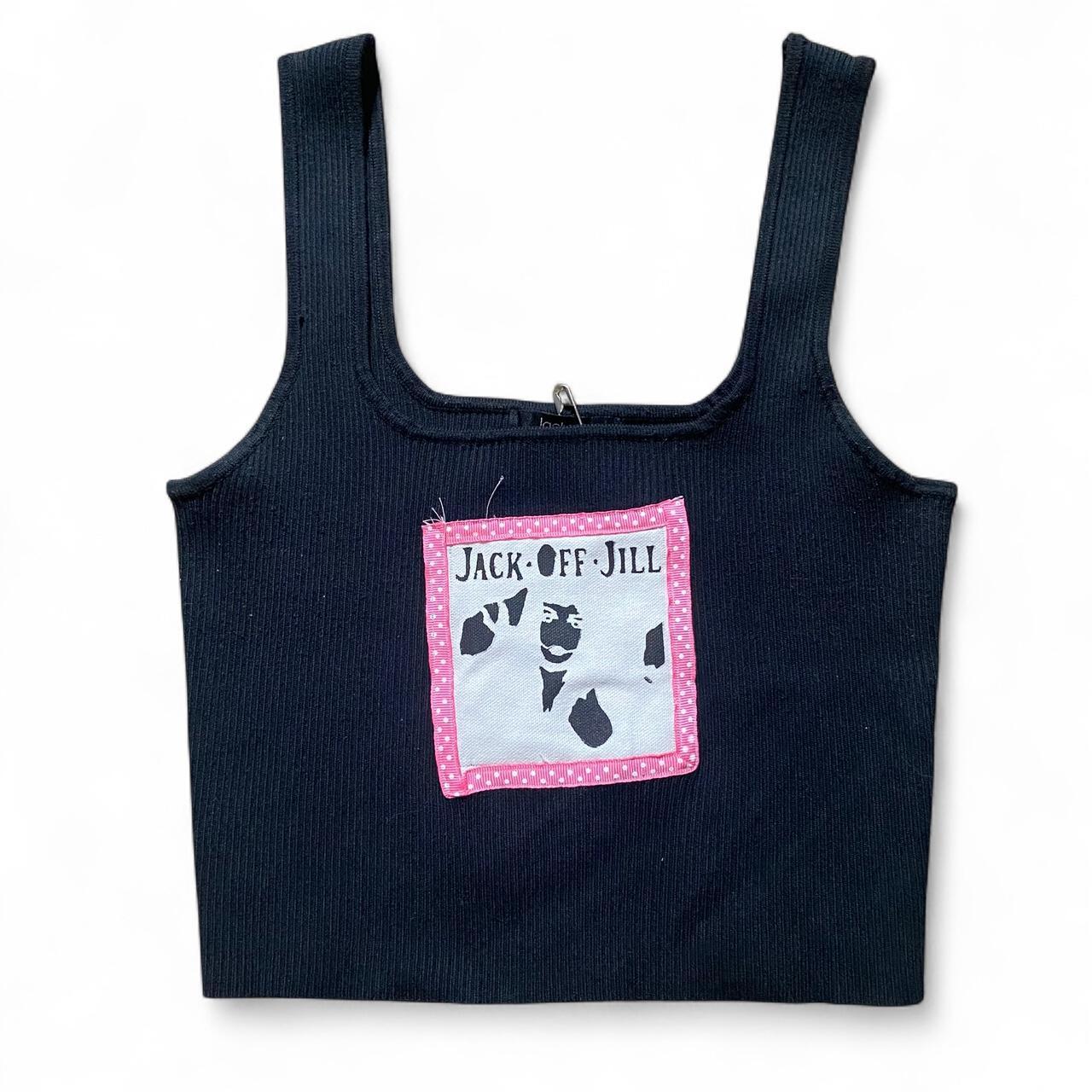 jack off jill patch tank top with bow